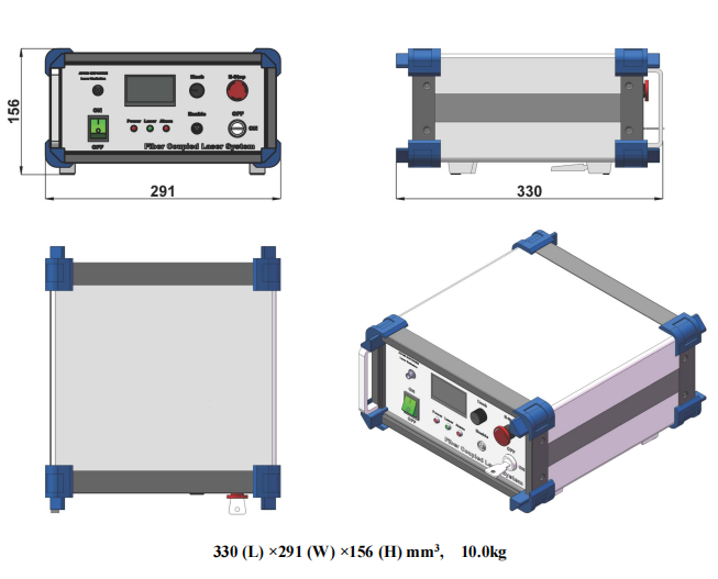 (image for) 1850nm DPSS FIBER COUPLED LASER SYSTEM AT 1850nm